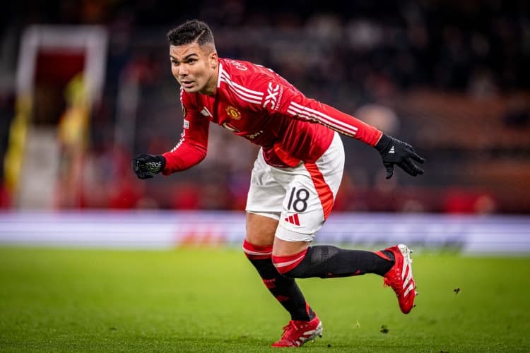 Casemiro has one of the lowest body fat percentages at Man United, greatly improved form