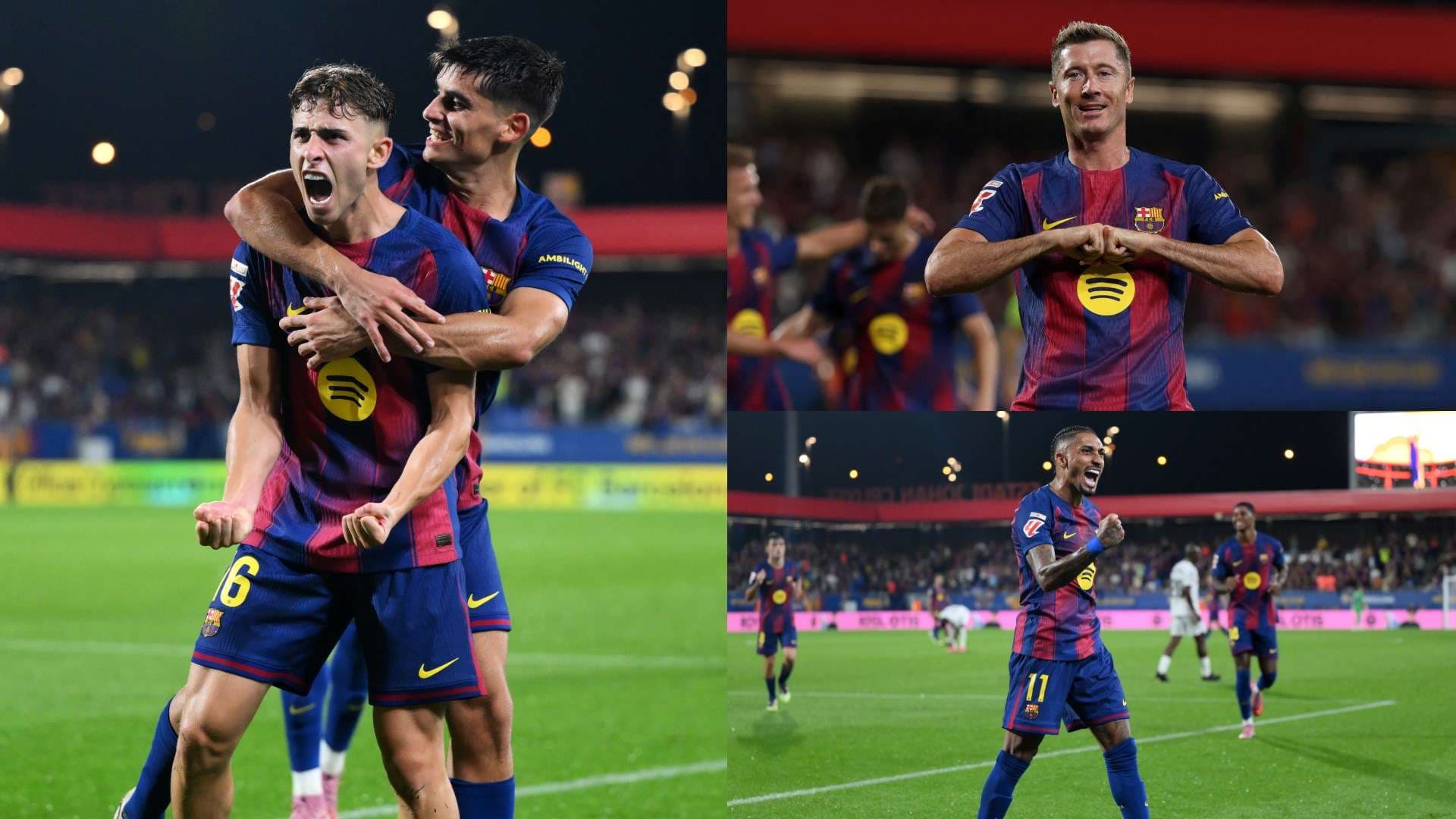 Barcelona'dan Gol Şov: Fermin, Raphinha ve Lewandowski'den İkişer Gol