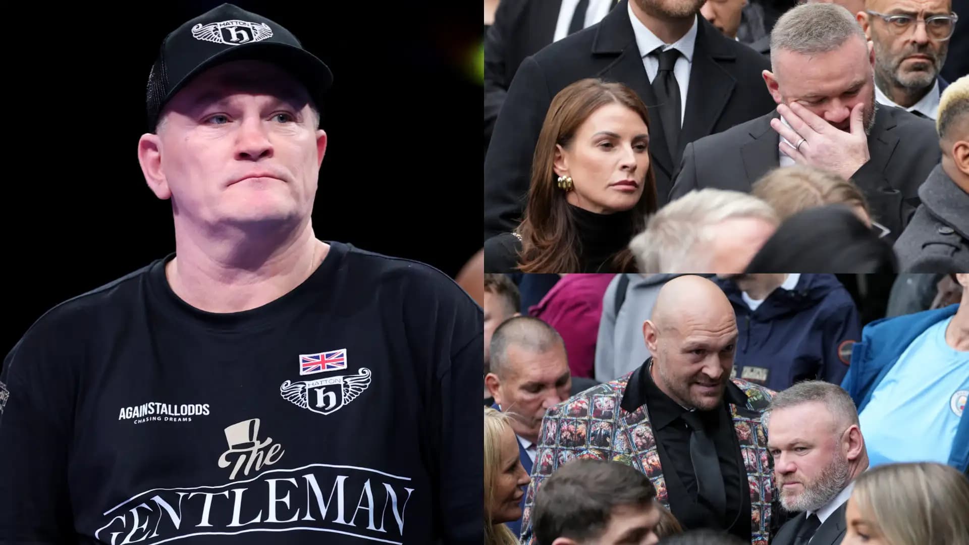 Rooney, Fury ve Gallagher Hatton'ın cenazesindeydi