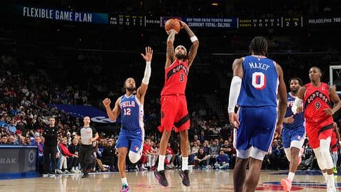 Toronto Raptors'tan Philadelphia'ya Soğuk Duş! Beşinci Zafer! Ingram ve Barrett Şov Yaptı, Maxey Yetmedi.