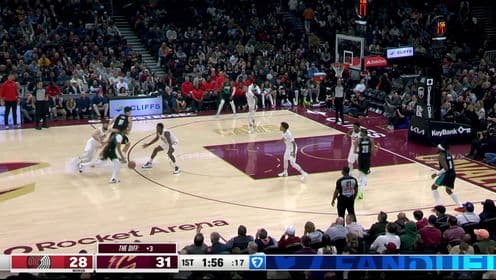 Mitchell'in 33 Sayısı Yetmedi: Portland, Cleveland Deplasmanında Kazandı