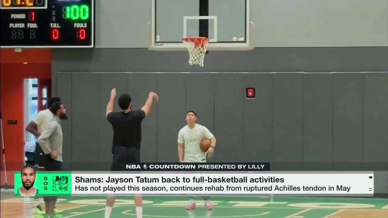 Shams: Tatum 5'e 5 Antrenmanlara Döndü, Sahalara Dönüş Kararı Kendisinde