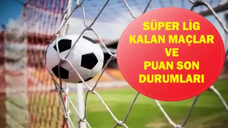 Süper Lig'de Şampiyonluk Hesapları! Galatasaray Fenerbahçe Beşiktaş Trabzonspor Kalan Maçlar