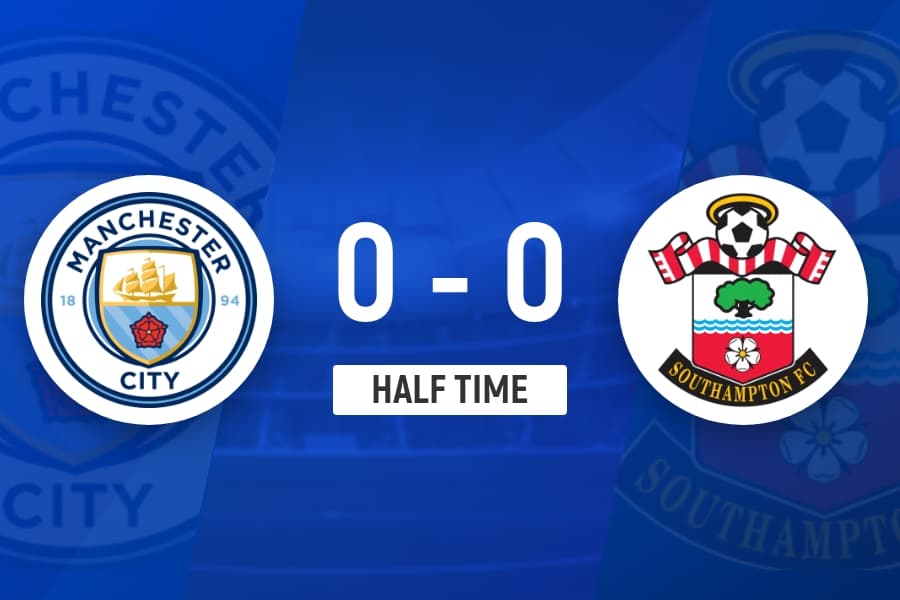 Manchester City ile Southampton Devreye Golsüz Girdi! Ofsayt ve Direkler Takımları Durdurdu.