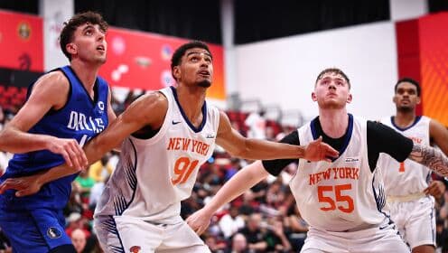 NBA Yaz Ligi: Dallas Mavericks, Knicks'i Mağlup Etti! Plakidas 18, Dadie 19 Sayı ve 5 Ribaundla Yıldızlaştı.