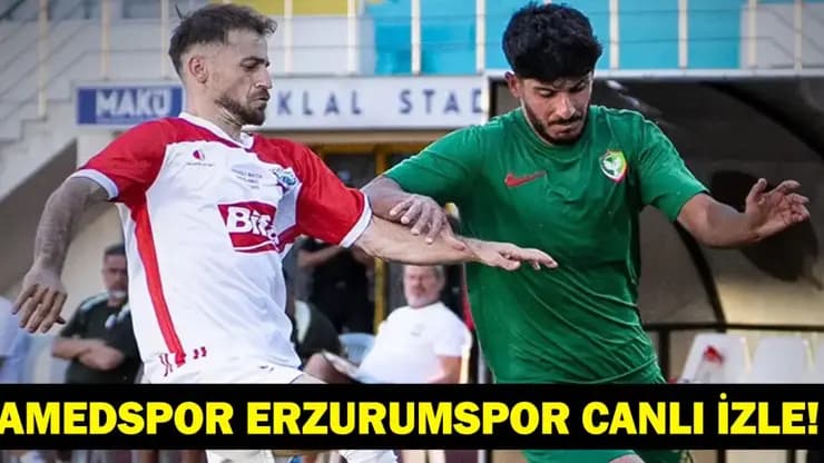 Amedspor Erzurumspor maçı canlı yayın bilgileri ve kadrolar