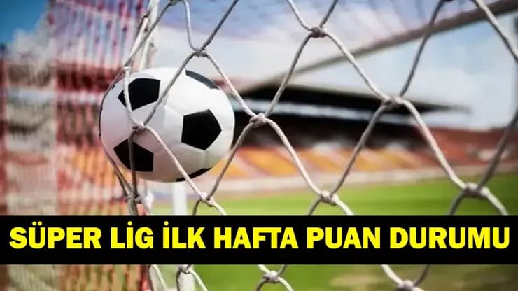 Süper Lig ilk hafta puan tablosu: Beşiktaş, Galatasaray, Fenerbahçe, Trabzonspor kaçıncı?