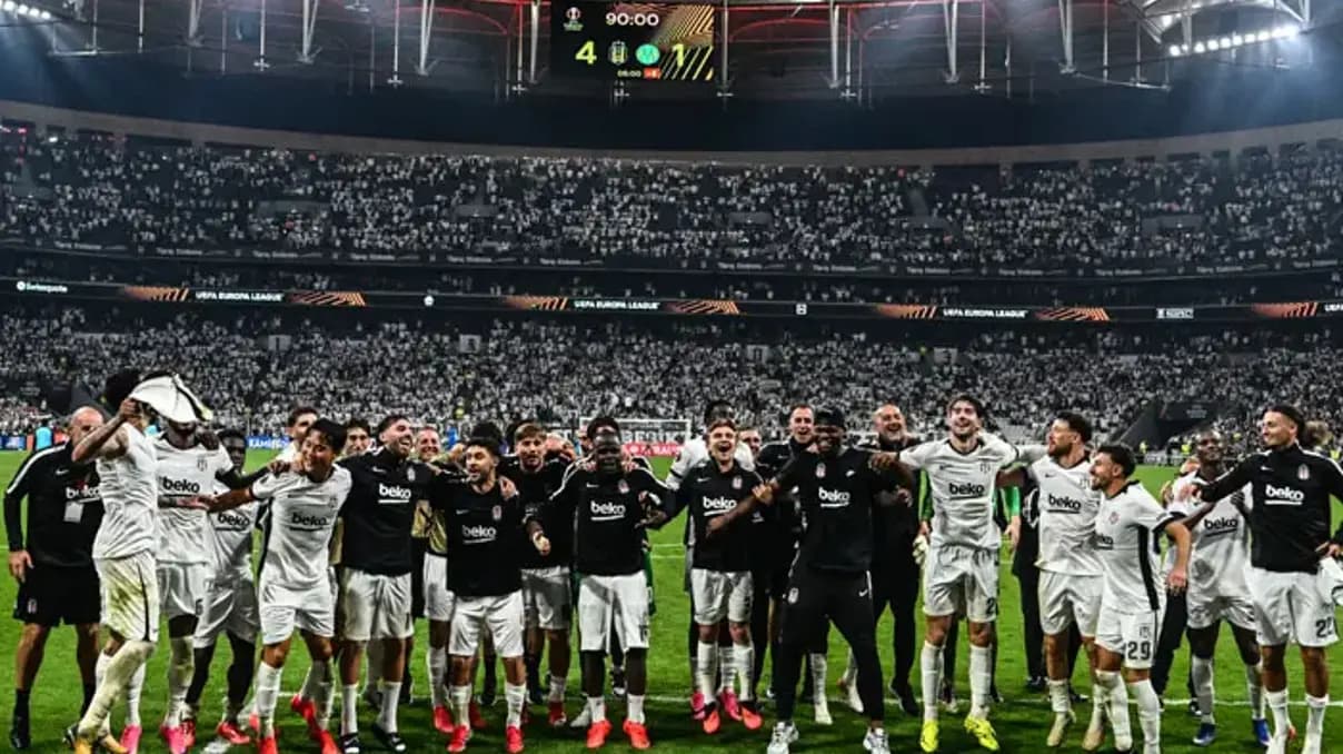 Beşiktaş Marsilya'yı 4-1'le geçti, ülke puanını şahlandırdı