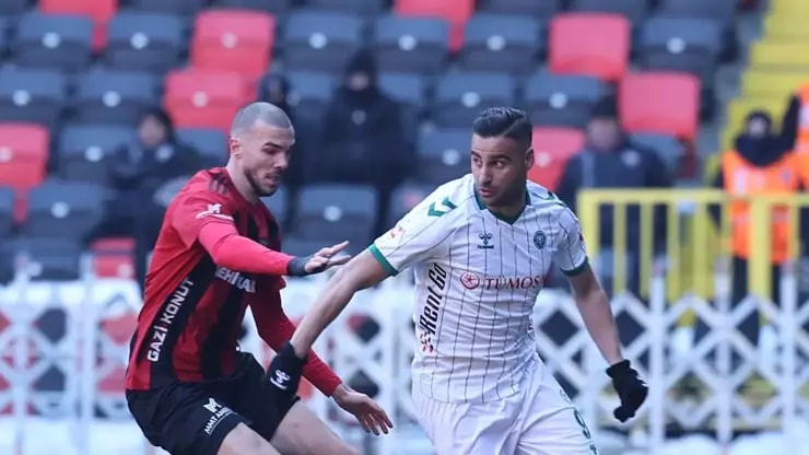 Konyaspor Gaziantep'te Puanı Son Dakikada Kaptı