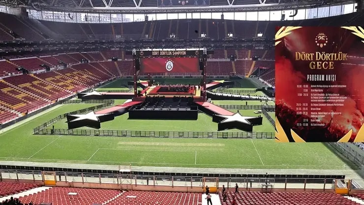 Şampiyon Galatasaray'dan Muhteşem Kutlama!