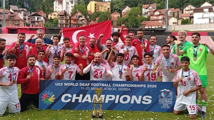 23 Yaş Altı İşitme Engelliler Milli Takımı Dünya Şampiyonu Oldu