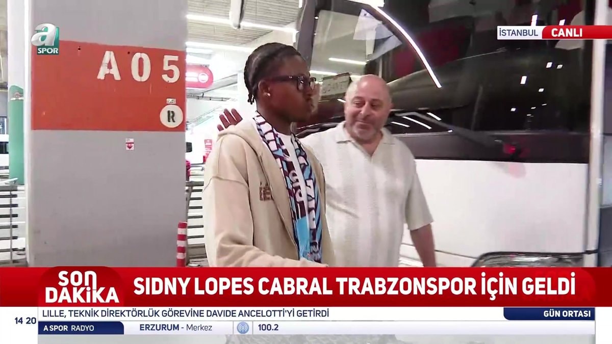 Trabzonspor'un Yeni Transferi Sidny Cabral İstanbul'da: Sağlık Kontrolleri Başlıyor