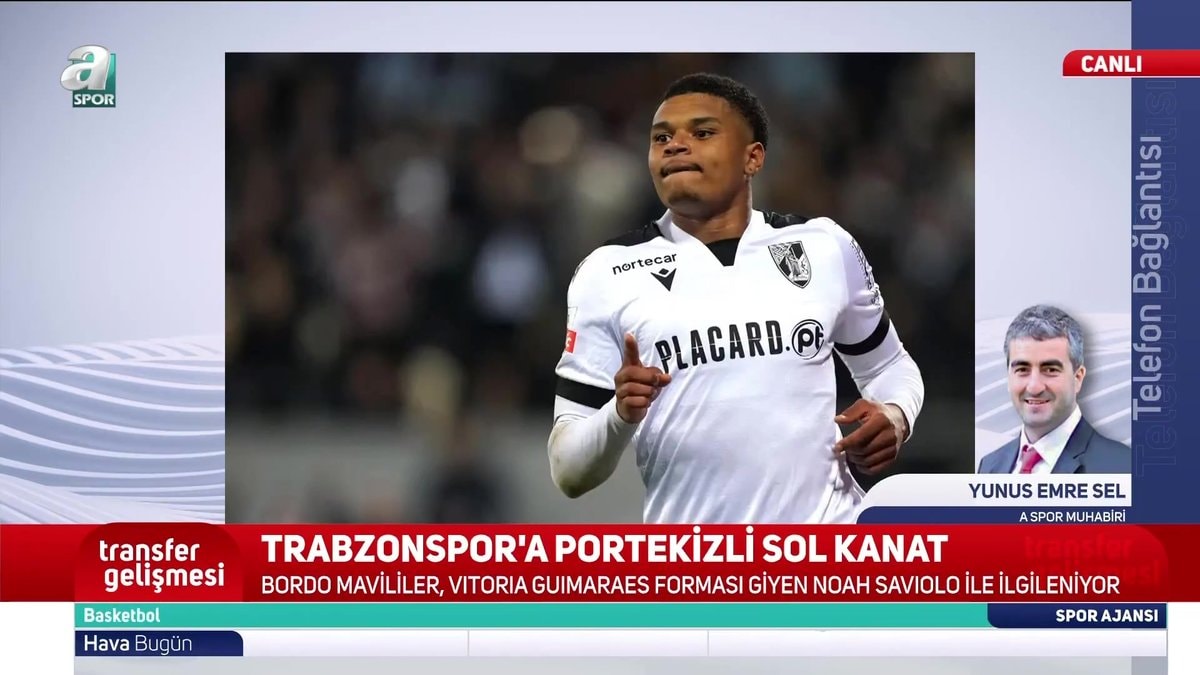 Trabzonspor'da Portekizli Sol Kanat Noah Saviolo Gündemde