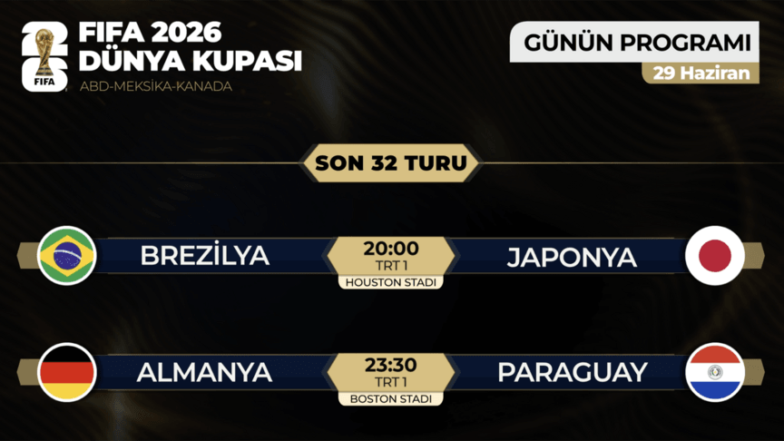 2026 Dünya Kupası Son 32 Turu Eşleşmeleri Açıklandı, İki Maç Yarın Oynanacak