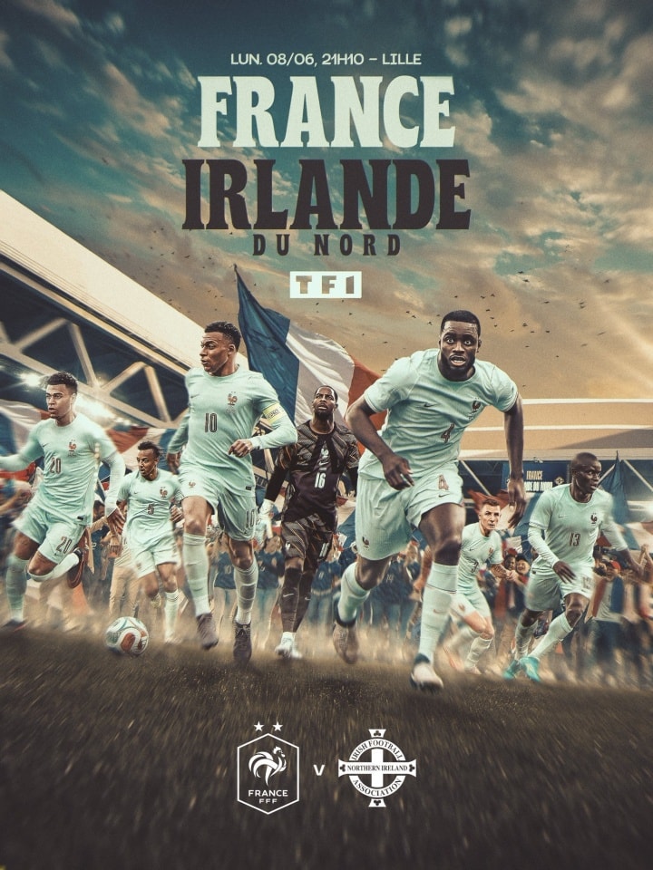 Fransa'nın Kuzey İrlanda maçında ilk 11'i açıklandı: Mbappé, Dembélé, Olise sahada, Cherki yedek.
