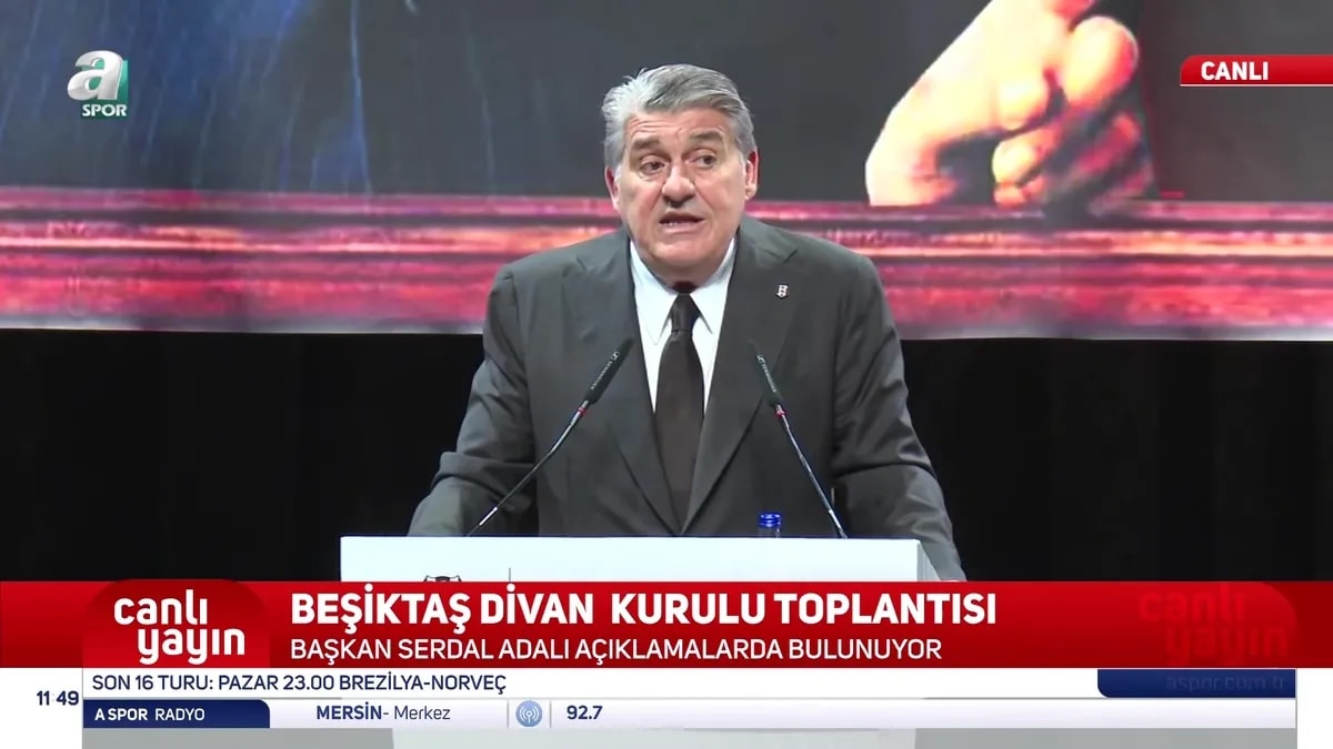 Beşiktaş Başkanı Adalı'dan Divan Kurulu'nda Transfer ve Mali Açıklamalar