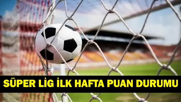 Süper Lig ilk hafta puan tablosu: Beşiktaş, Galatasaray, Fenerbahçe, Trabzonspor kaçıncı?