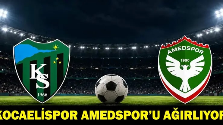 Kocaelispor Amedspor maçı canlı izle: Hangi kanalda, saat kaçta, şifresiz mi?