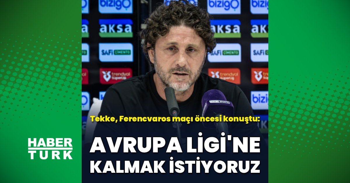 Fatih Tekke: Trabzonspor'un Hedefi UEFA Avrupa Ligi'ne Kalmak