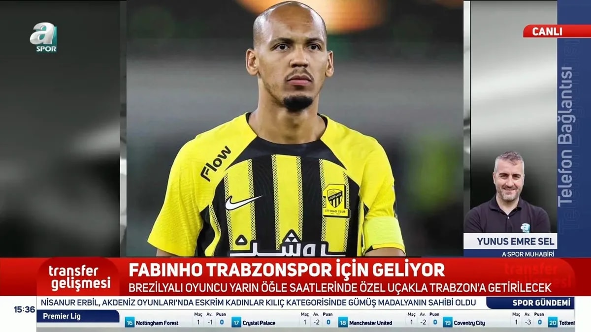 Trabzonspor'da Fabinho Transferinde Son Gelişme: Yıldız Oyuncu Trabzon'a Geliyor