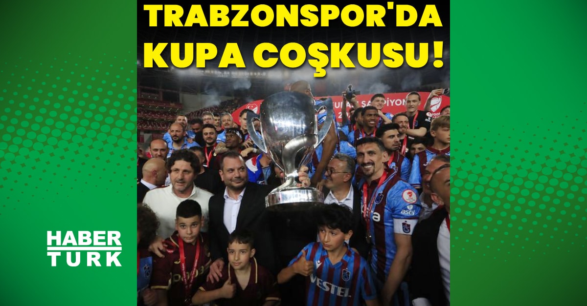 Trabzonspor Ziraat Türkiye Kupası'nı Kaldırdı, Nwakaeme ve Visca'ya Veda
