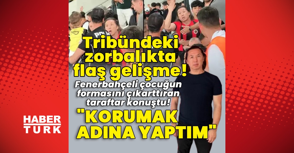 Fenerbahçeli Çocuğun Formasını Çıkartan Taraftar Konuştu: 'Korumak Adına Yaptım'
