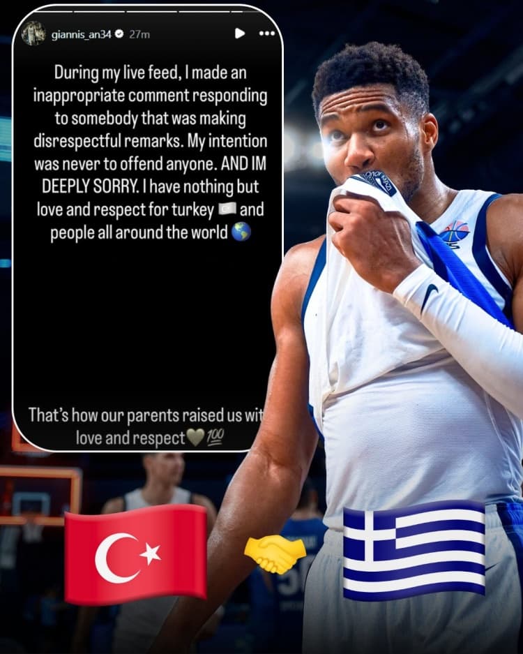 Giannis Antetokounmpo'dan Türkiye Hakkındaki Yanlış Anlaşılan Sözleri İçin Özür