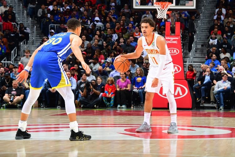 Kwame Brown: If I were the coach, I would have tall point guards post up Trae Young and Curry all day.