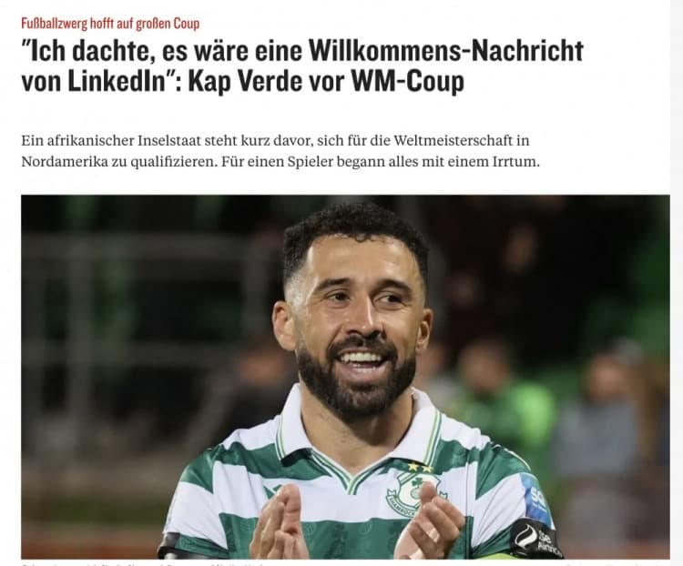 Yeşil Burun Adalı futbolcu, Portekizce bilmediği için milli takım davetini kaçırmıştı şimdi Dünya Kupası hayali kuruyor