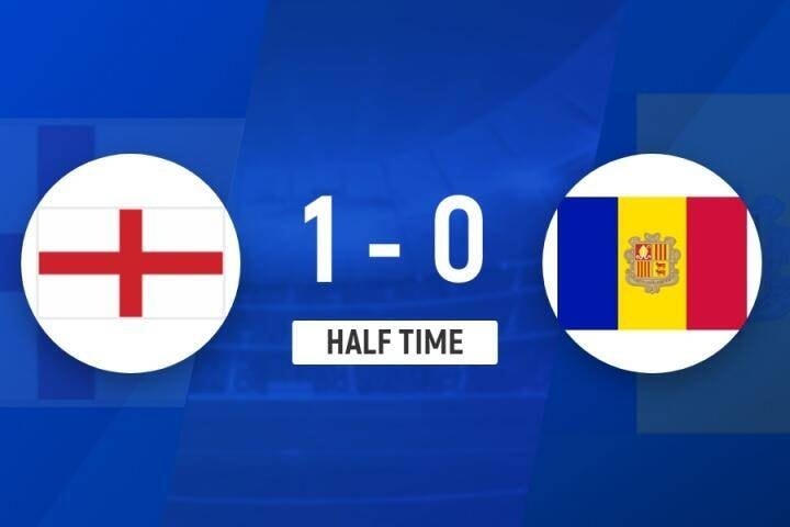 İlk yarı sonucu: Madueke'nin ortasında Garcia'nın kendi kalesine attığı golle İngiltere, Andorra karşısında 1-0 önde
