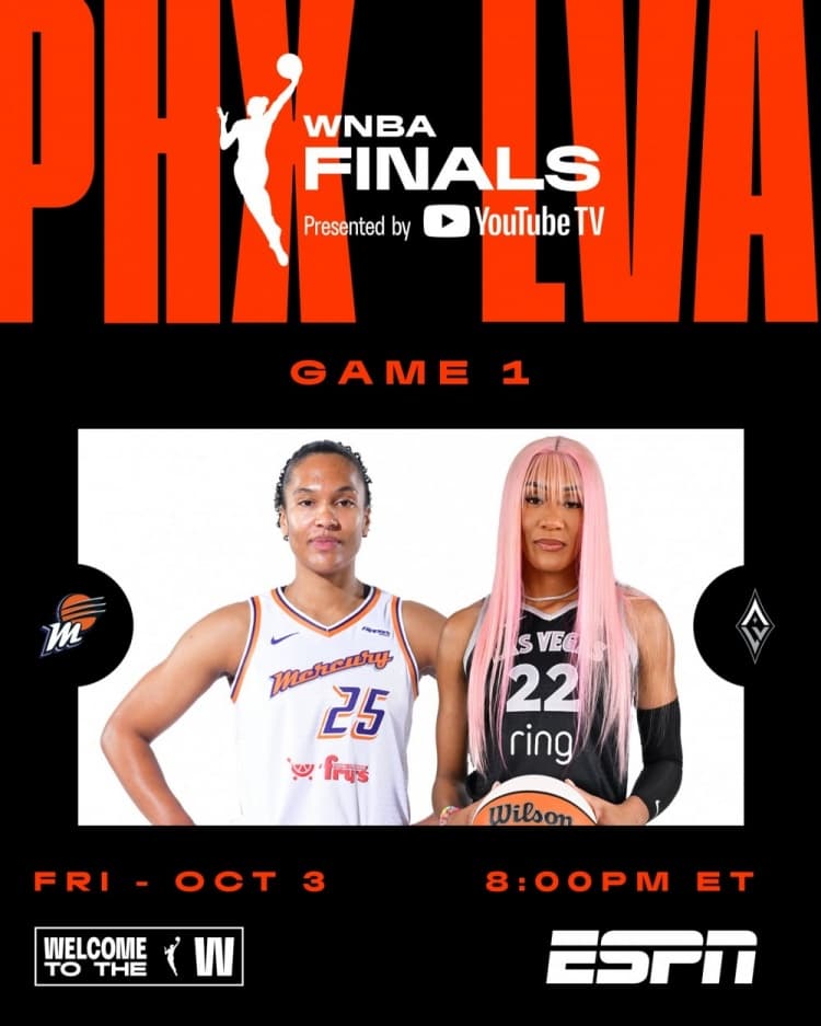 WNBA Finalleri: Aces, Mercury'yi Yenerek Seriye Galibiyetle Başladı