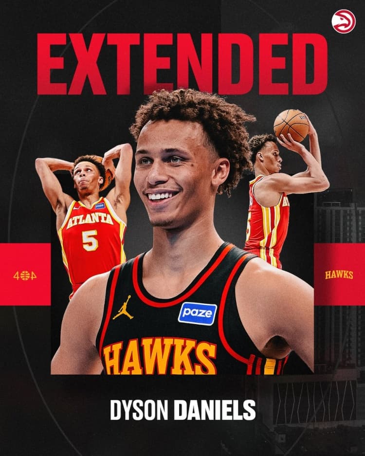 Atlanta Hawks, Dyson Daniels ile Sözleşme Yeniledi!