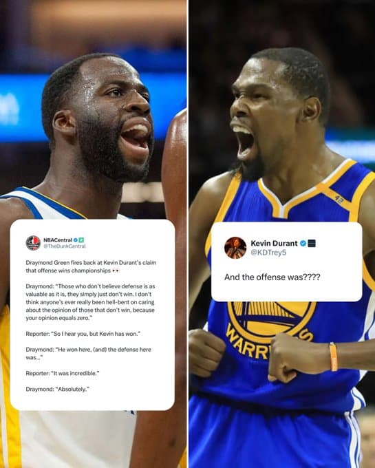Draymond Green'den Savunma Övgüsü, Kevin Durant'tan Hücum Vurgusu