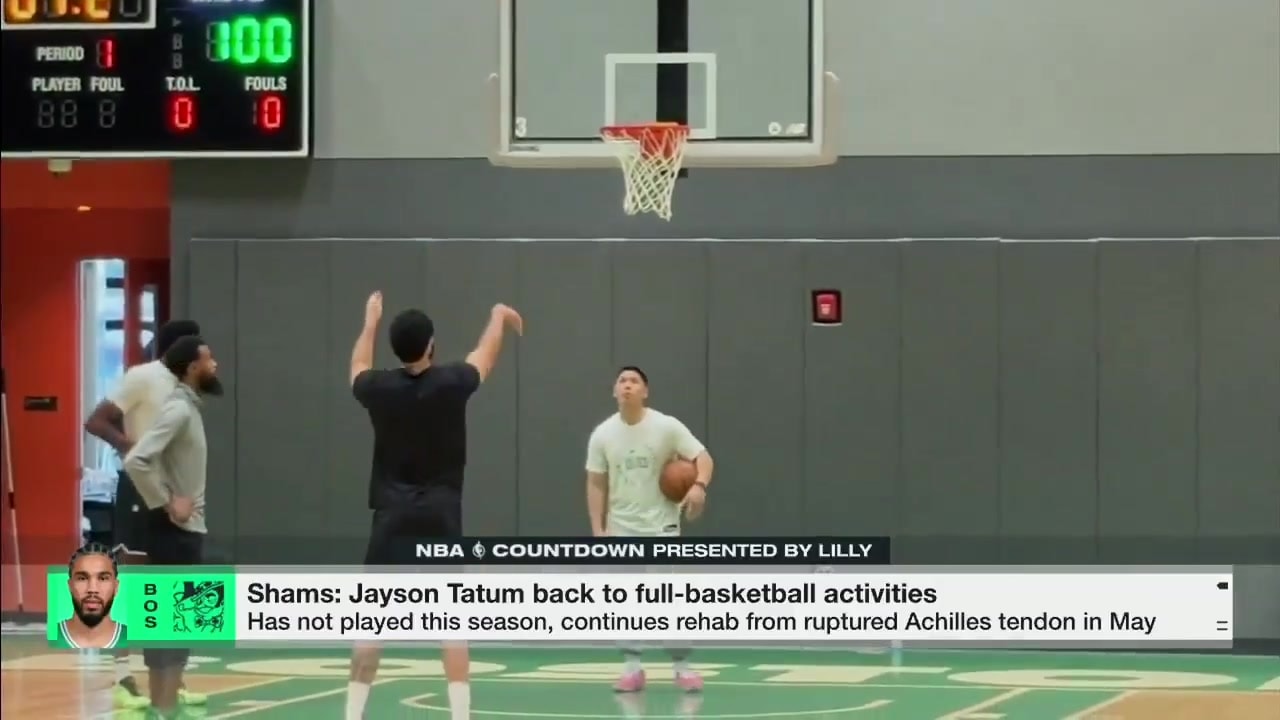 Shams: Tatum 5'e 5 Antrenmanlara Döndü, Sahalara Dönüş Kararı Kendisinde