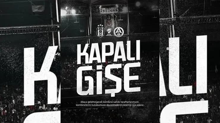 Beşiktaş-Alanyaspor maçı kapalı gişe: Tüpraş Stadı tıklım tıklım