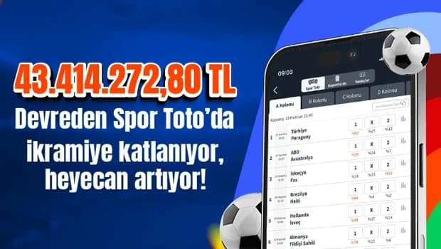 Spor Toto'da Rekor Devir: İkramiye 43 Milyon TL'yi Aştı