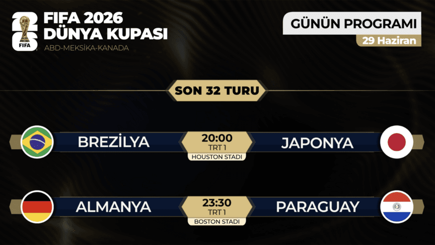 2026 Dünya Kupası Son 32 Turu Eşleşmeleri Açıklandı, İki Maç Yarın Oynanacak