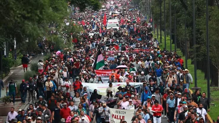 Mexico City'deki protestolar Dünya Kupası'nı vurdu