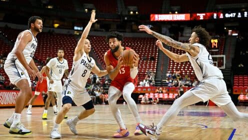 Yaz Ligi'nde Raptors, Pacers'ı Son Topla Yendi! Masten 23+10 ile Şov Yaptı, Lundy 22, Slawson 21 Sayı Attı.