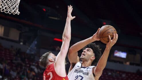 Grizzlies'ten Yaz Ligi Final Bileti! Rockets'ı Deviren Coward 28 Sayıyla Şov Yaptı, Thornton ve Boozer Tutuk Kaldı.