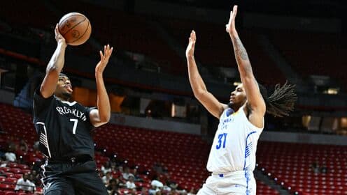 NBA Yaz Ligi: Nets'ten Thunder'a sayı şöleni! 7 oyuncu çift hanede, Ukomadu 23+9, Ashworth 22.