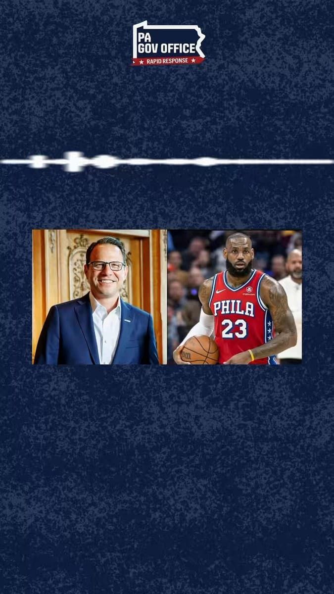 Pensilvanya Valisi'nden LeBron James'e Dev Övgü: 'Profesyonelliği ve Saha Dışı Hazırlığı Kusursuz!'