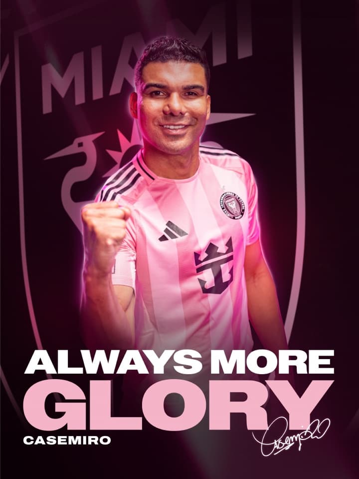 Resmen Açıklandı! Casemiro, Inter Miami'ye bedelsiz imza atarak Messi'yle buluştu.