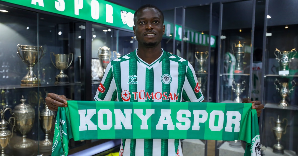Konyaspor, Gambiyalı Kanat Oyuncusu Ebrima Colley'i Kiralık Olarak Kadrosuna Kattı