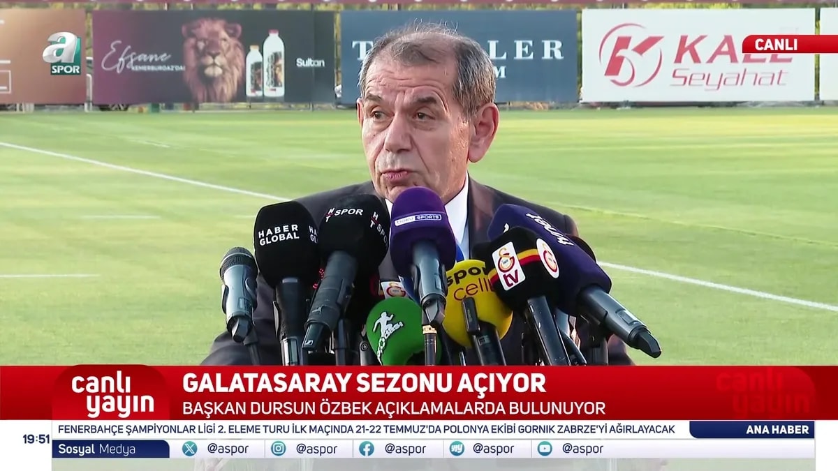 Galatasaray Başkanı Dursun Özbek'ten Transfer Gündemi Hakkında Açıklamalar