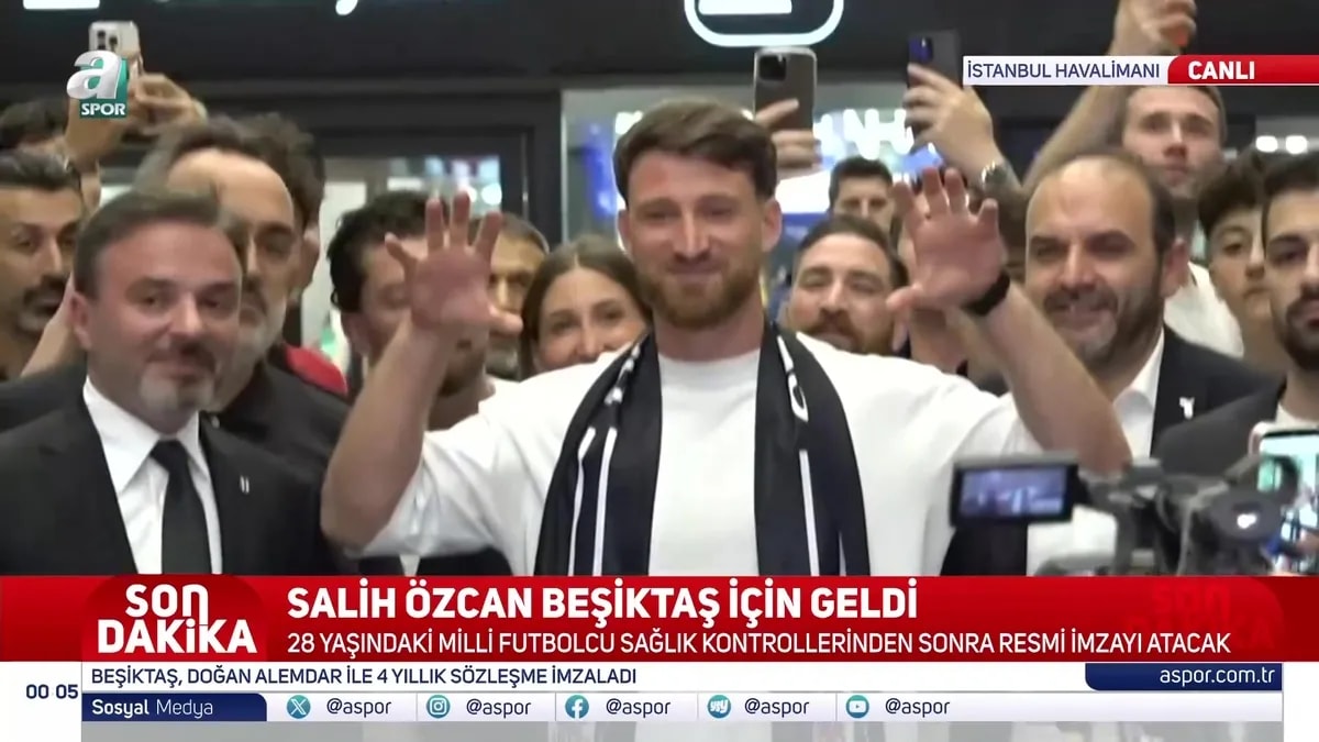 Salih Özcan Beşiktaş İçin İstanbul'da: Milli Yıldızdan İlk Sözler