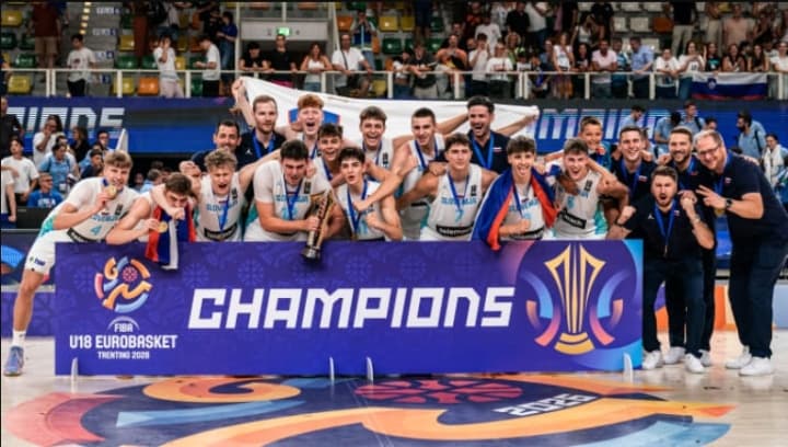Slovenya U18 Avrupa Şampiyonası'nı Tarihinde İlk Kez Kazandı! Doncic'in Gelecek Sağ Kolu Olarak Gösterilen 2027 Draftı'nın Favorisi MVP Oldu.