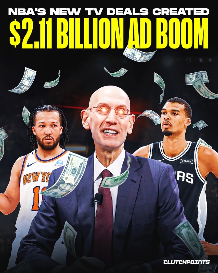 Adam Silver'dan Büyük Başarı: NBA'in Yeni Yayın Anlaşması Reklam Gelirlerini 2.1 Milyar Dolara Uçurdu!