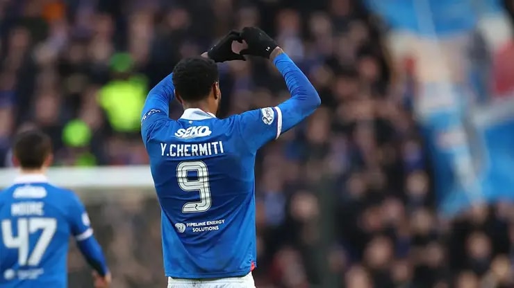 Galatasaray'ın Youssef Chermiti umutları Rangers duvarına çarptı