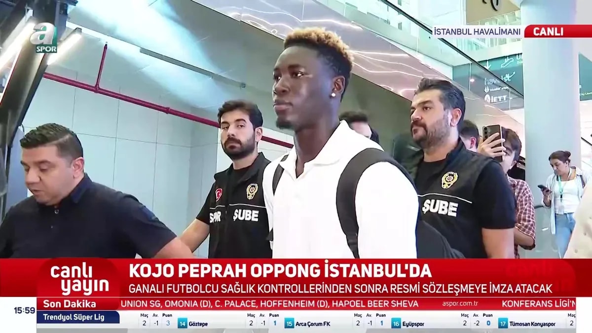 Fenerbahçe'nin Yeni Stoperi Kojo Peprah Oppong İstanbul'da: İmzalar Yakın